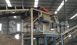 debaler for particle board production line